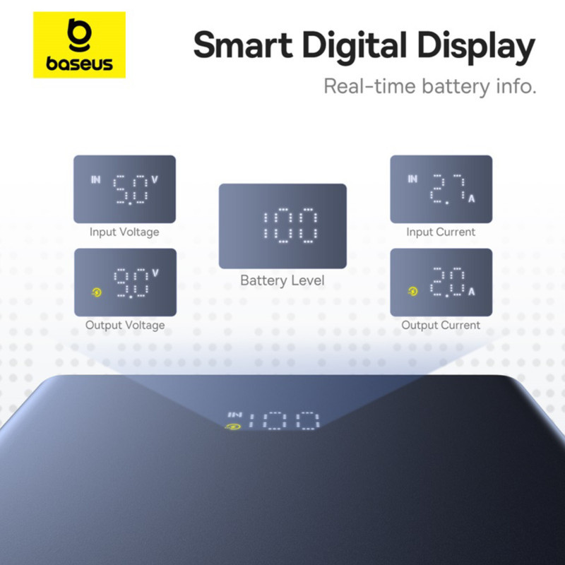 پاوربانک بیسوس مدل PicoGo 20W ظرفیت 10000 میلی آمپر ساعت