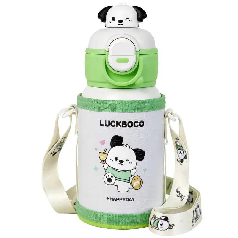 قمقمه کودک مدل دو حالته کیف دار LUCKBOCO گنجایش 0.5 لیتر