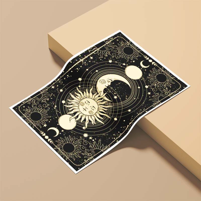 پوستر کارنيکا طرح ماه Moon کد 16841 مجموعه 8 عددی
