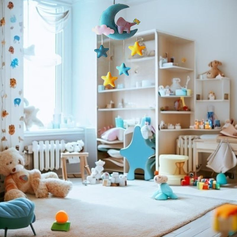 آویز اتاق کودک ریماز مدل فیل مهربان