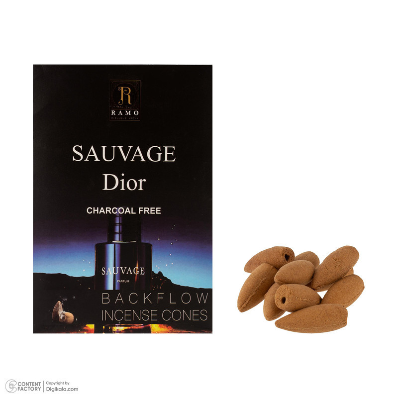 عود رامو مدل آبشاری رایحه ادکلن SAUVAGE DIOR بسته 10 عددی