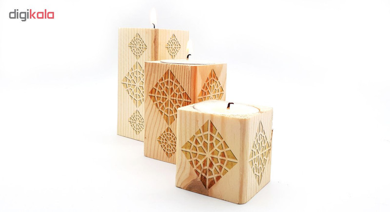 جاشمعی بنی دکو طرح اسلیمی کد 011 مجموعه 3 عددی