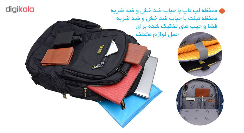 کوله پشتی لپ تاپ مدل CL1600105 - 3527 مناسب برای لپ تاپ 15.6 اینچی