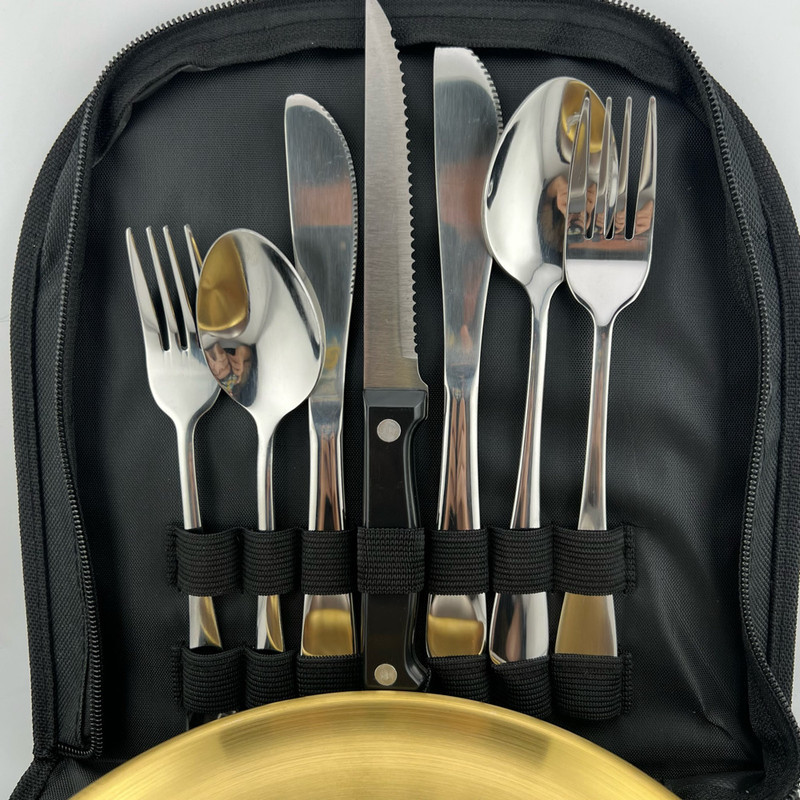 مجموعه ظروف سفری 2 نفره کد Stainless steel