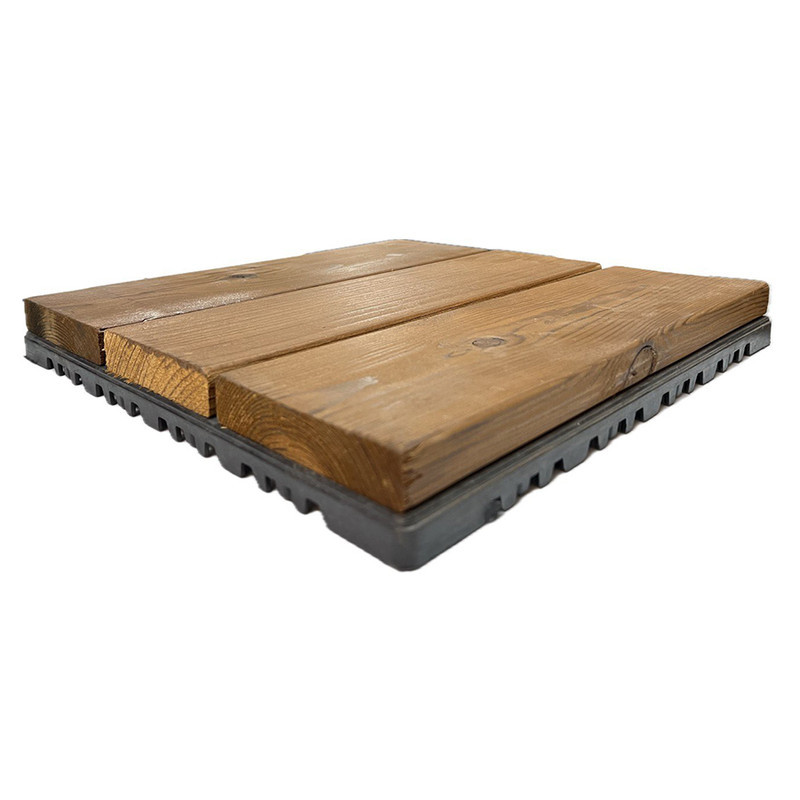 کفپوش مدل تایل ترموود سه ردیفه سایز 30x30 سانتی متر بسته 6 عددی