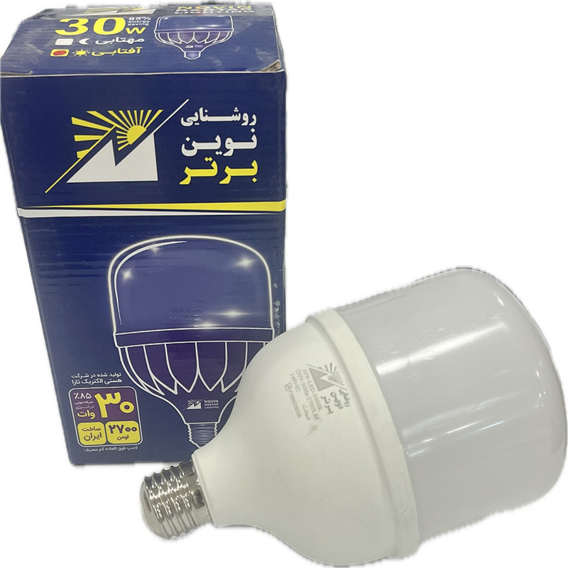 لامپ 40 وات نوین برتر  مدل استوانه ای پایه E27