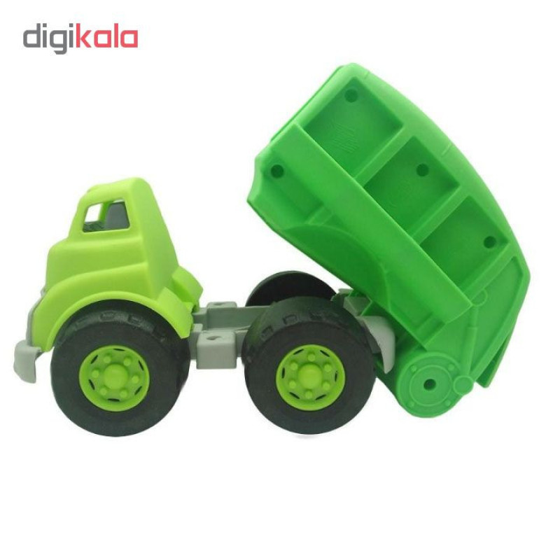 ماشین بازی حمل زباله پلاستیکی متفرقه مدل ktm-14 با 4 چرخ قطر 8 سانتیمتر و ابعاد 300x170x150 میلی‌متر