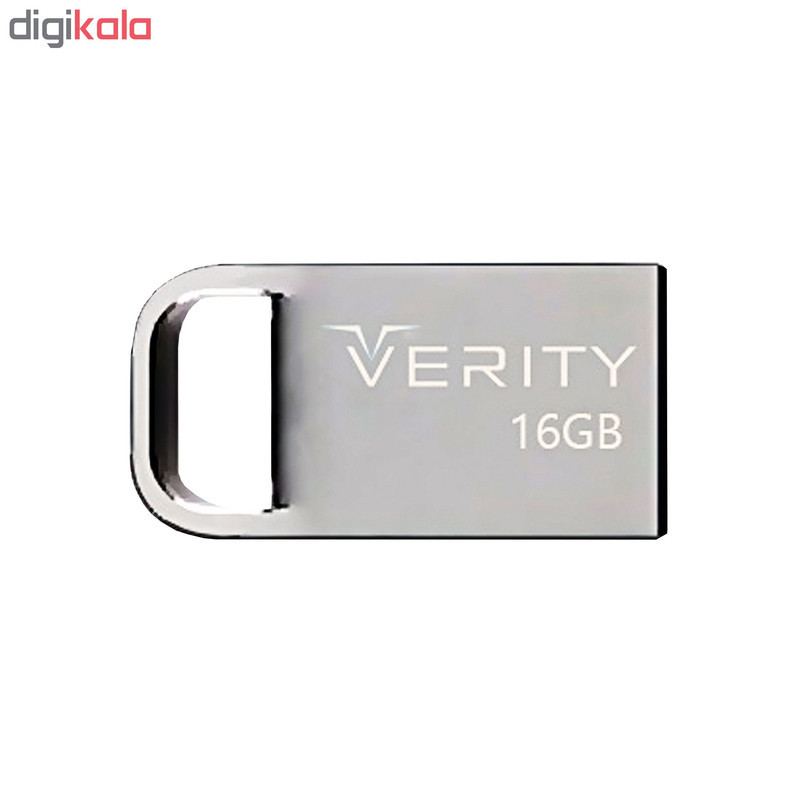 فلش مموری وریتی مدل V813 ظرفیت 16 گیگابایت، رابط USB 2.0 Type-A، بدنه فلزی، طراحی بندانگشتی، سازگار با موبایل، تبلت، کامپیوتر و تلویزیون، سرعت انتقال 20 مگابایت بر ثانیه