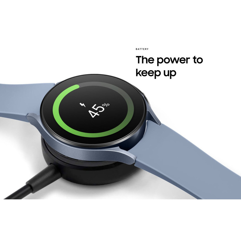 ساعت هوشمند 40 میلی‎متری سامسونگ مدل Galaxy Watch 5 با بند سیلیکونی