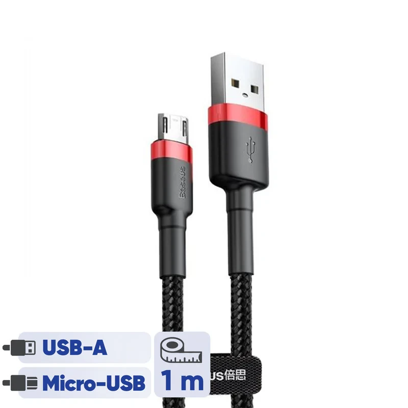 کابل تبدیل USB به microUSB بیسوس مدل Cafule طول 1 متر