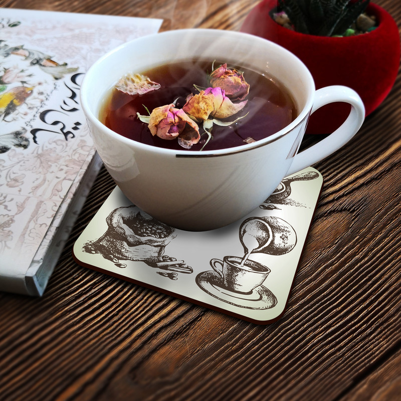 زیر لیوانی لوکسینو مدل Coffee_11:11