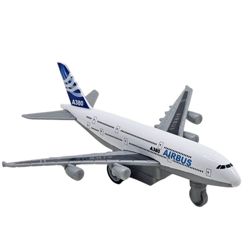 هواپیما بازی ناب سل مدل ایرباس A380 فلزی عقب کش کد  AIRBUS A380  AIRCRAFT NAAB002