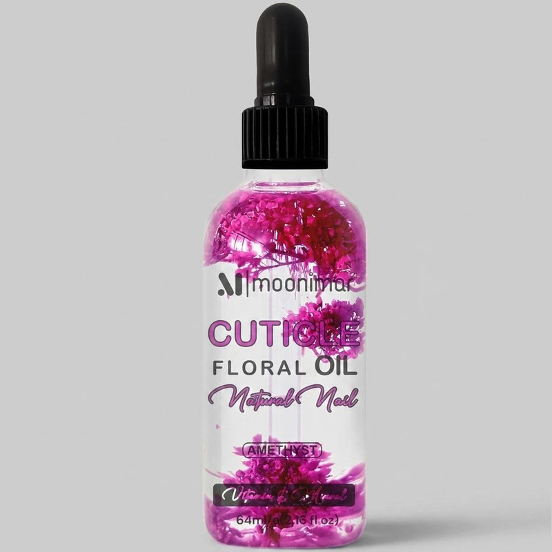 روغن کوتیکول ناخن مونیمار مدل Floral Amethyst حجم 64 میلی لیتر
