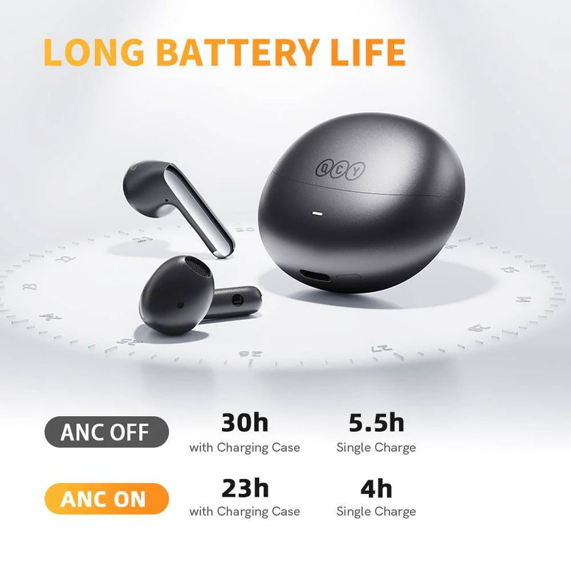 هدفون بلوتوثی کیو سی وای مدل HT10 AilyBuds Pro