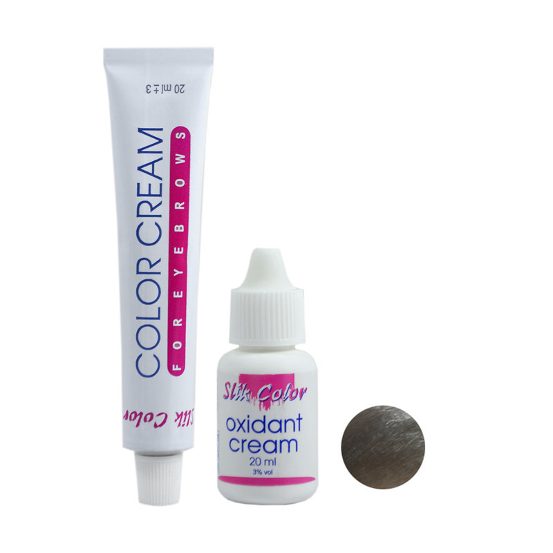 کیت رنگ ابرو سلیک کالر شماره 11.11 حجم 20 میلی لیتر رنگ خاکستری