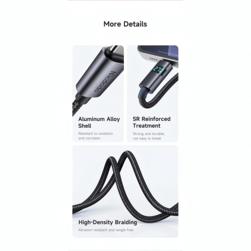 کابل تبدیل USB-C مک دودو مدل CA-561 طول 1.2 متر
