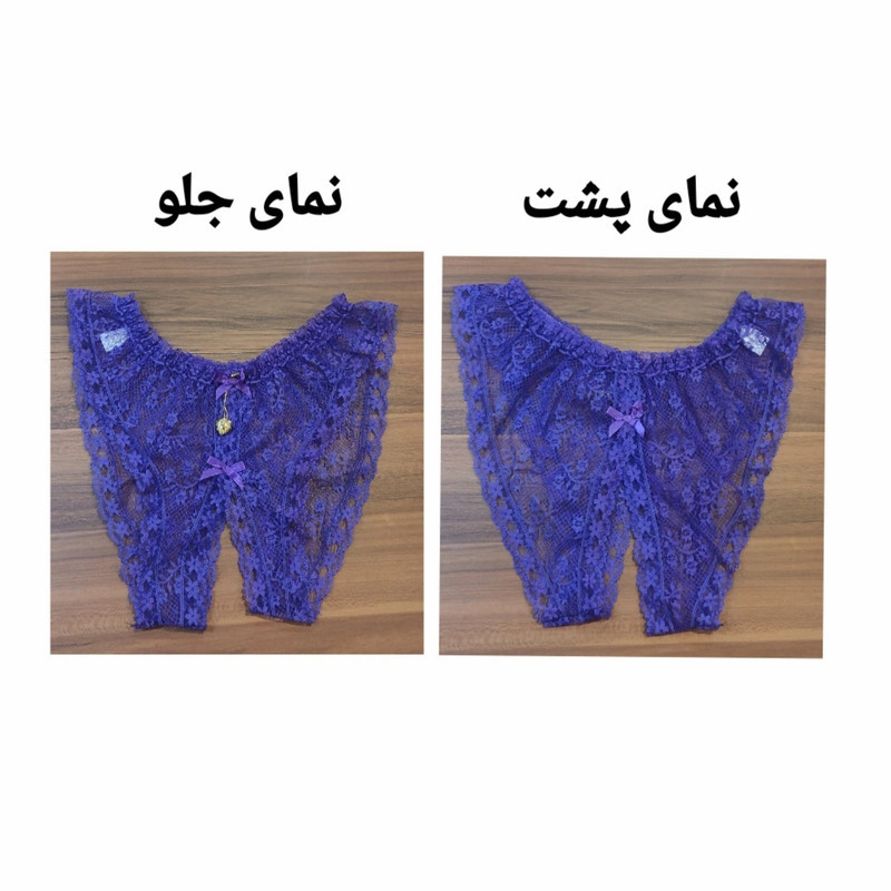 شورت لامبادا گیپور زنانه مدل فاق باز WD 22502189 مجموعه 5 عددی