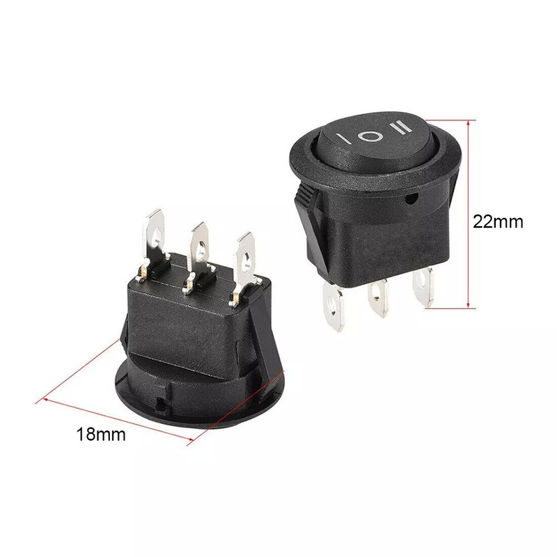 کلید راکر مدل 3 وضعیتی کد KCD1-2 بسته 2 عددی