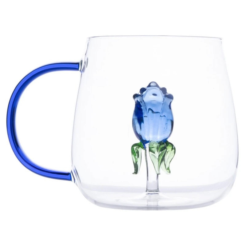 لیوان مدل داخل گلدار بروسیلیکات کد 1369n 2666 بسته شش عددی