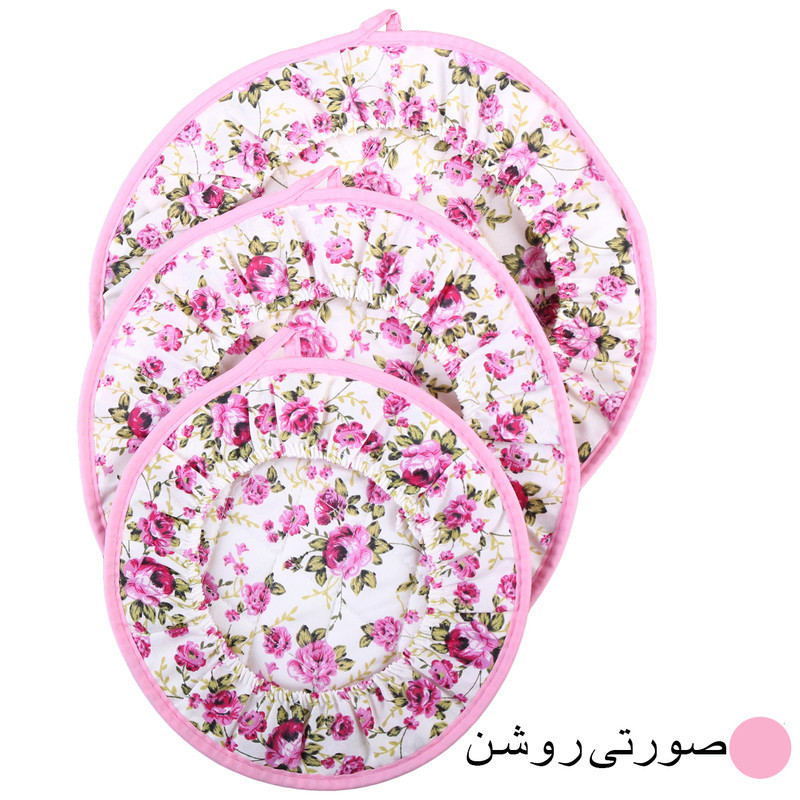 ست دم‌کنی 3 تکه طرح گل رز کد DK 13