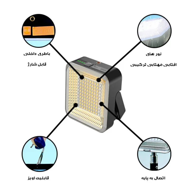 نور ثابت ال ای دی مدل MM12OD