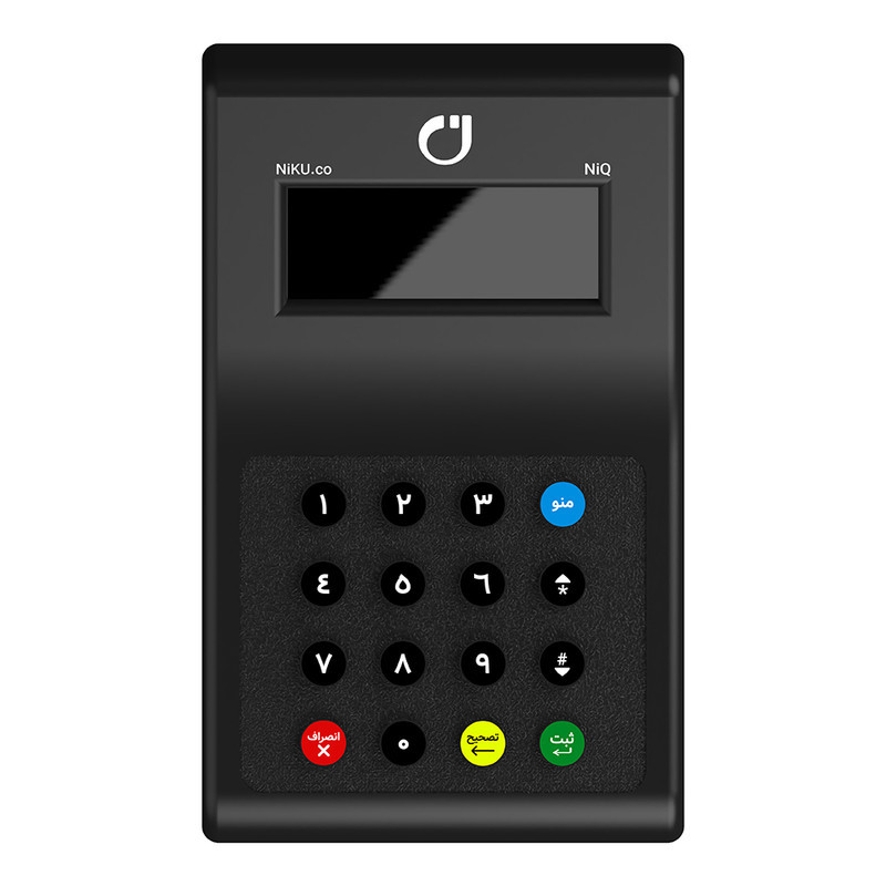 دستگاه نوبت‌ دهی نیکو مدل NiQ-110 به همراه نمایشگر و کیپد و فراخوان صوتی