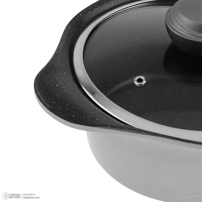 سرویس تابه و قابلمه گرانیتی 12 پارچه ام جی اس مدل KC1216