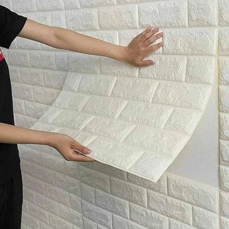 دیوارپوش مدل ساتکس طرح آجری بسته 4 عددی