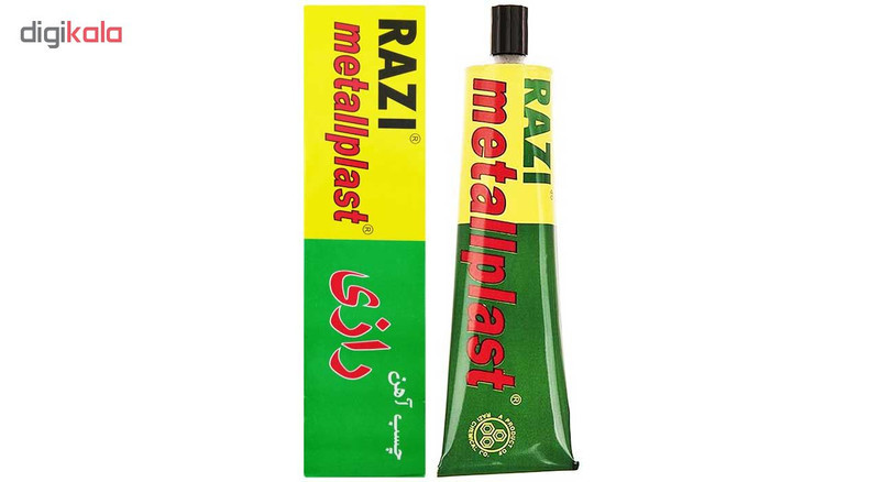 چسب آهن رازی مدل Metallplast حجم 100 میلی لیتر بسته 2 عددی