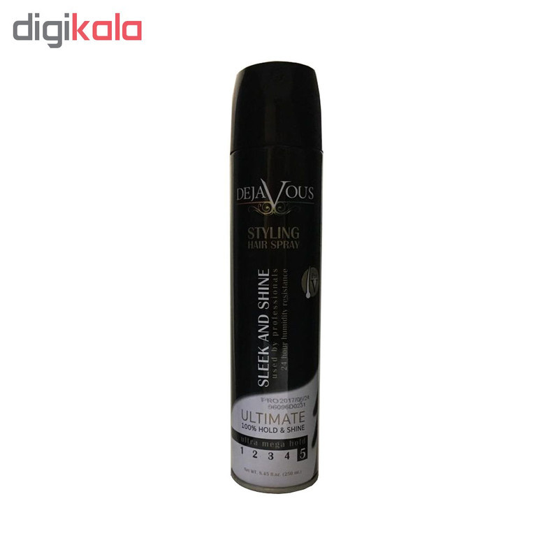اسپری نگهدارنده حالت مو دژاووس مدل Sleek and Shine حجم 250 میلی لیتر
