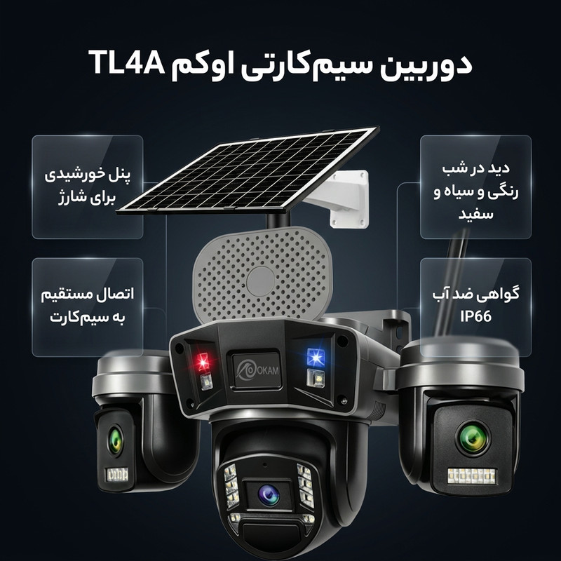 دوربین مداربسته تحت شبکه اوکم مدل TL4A