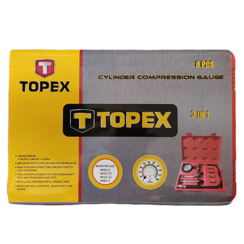 دستگاه کمپرس سنج سیلندر تاپکس مدل TM007