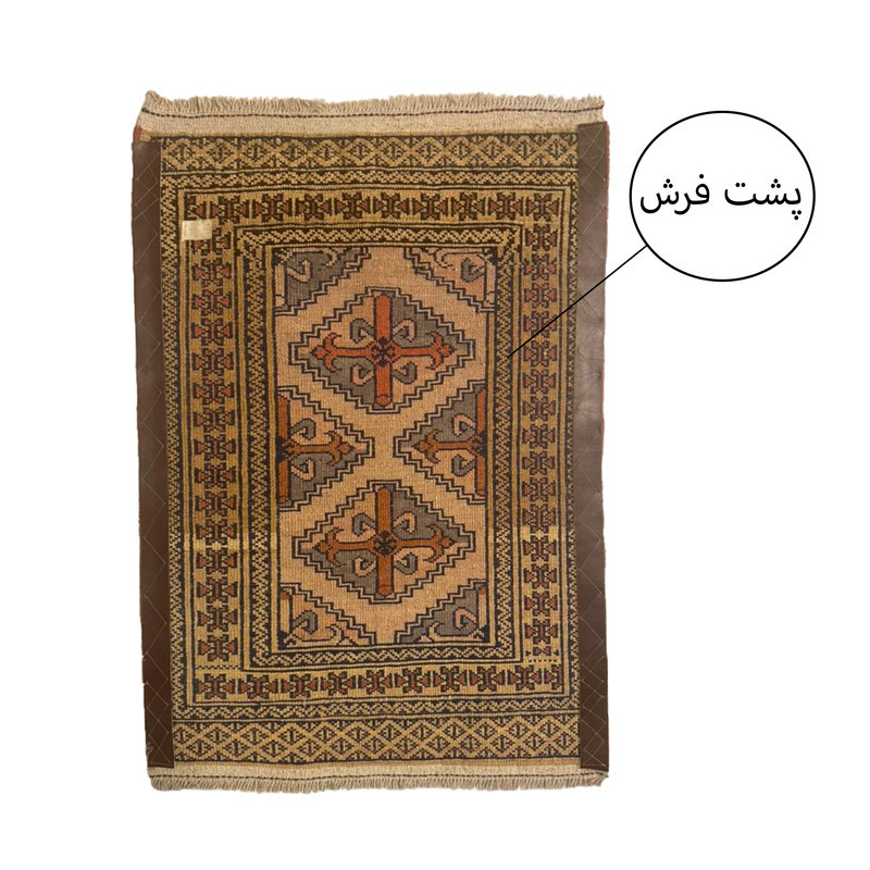 فرش دستبافت 0.5 متری مدل ترکمن کد Nkp-stp20