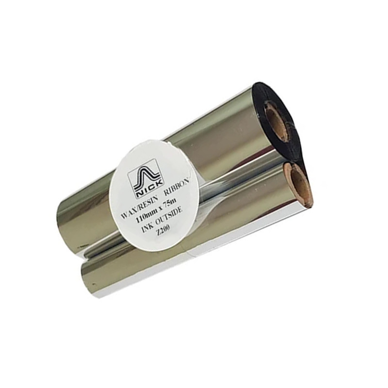 ریبون پرینتر لیبل زن نیک مدل WAXRESIN 110mm x 75m