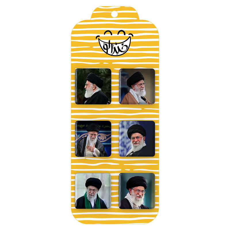 مگنت خندالو طرح تصویر رهبر کد 553A مجموعه 6 عددی