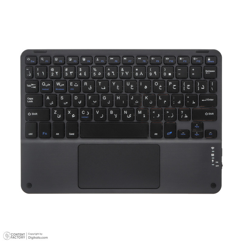 کیف کلاسوری کیبورددار مدل SMKCRPSE11 مناسب برای تبلت شیائومی Redmi Pad SE 11 Inch