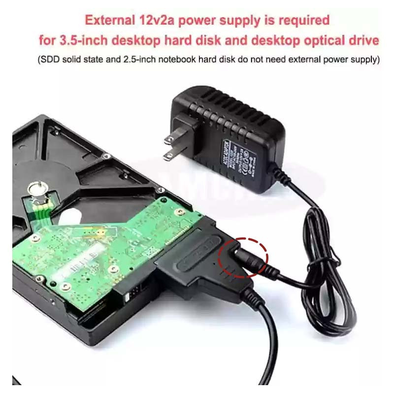 مبدل USB 2.0 به SATA 2.0 مدل پاوردار