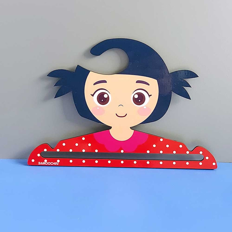 آویز لباس کودک باروچین مدل دختر کد hg7