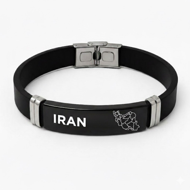 دستبند چرمی مدل نقشه ایران