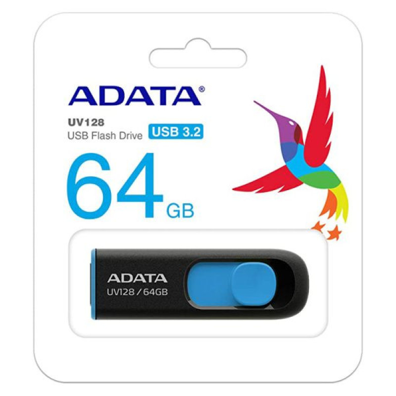 فلش مموری ای دیتا مدل UV128 Flash Drive USB 3.2 ظرفیت 64 گیگابایت
