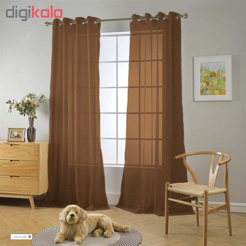 پرده مدل حریر N110 سایز 280×150 سانتی متر