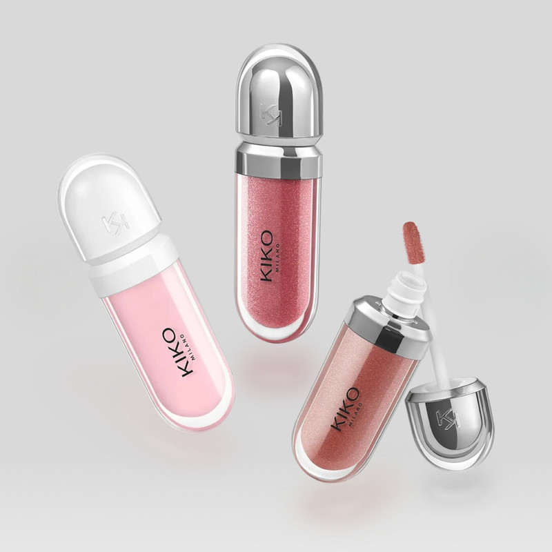 لیپ گلاس کیکو‌ میلانو مدل Glossy  مجموعه ۳ عددی