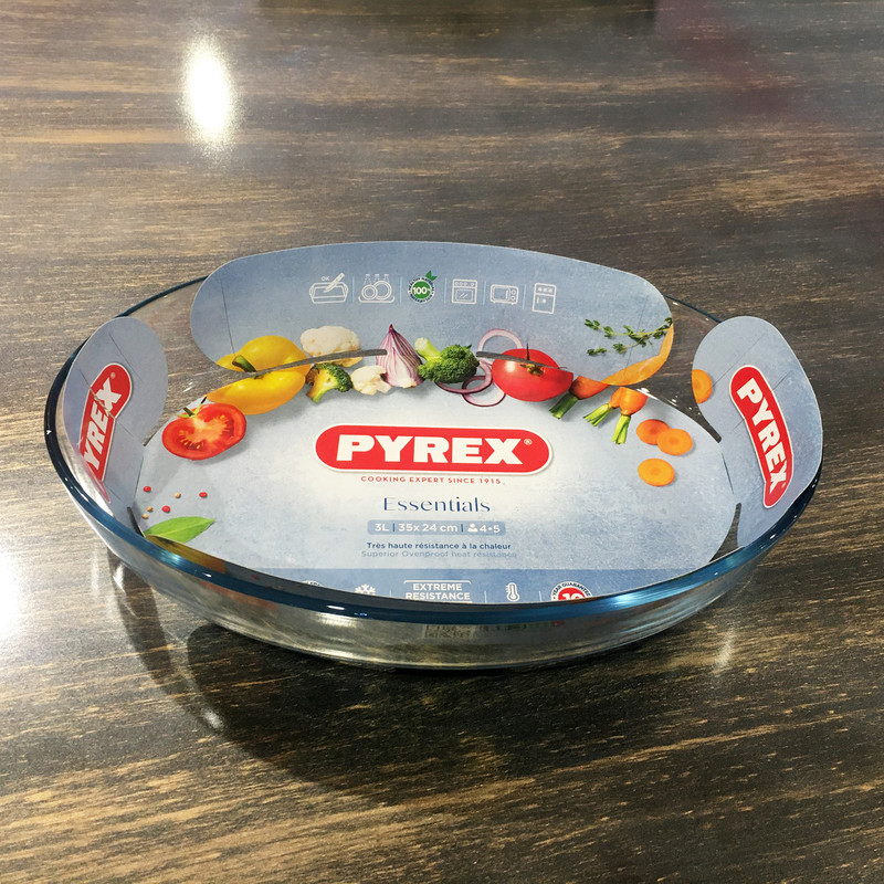 ظرف پخت پیرکس سری Essentials مدل بیضی کد 346