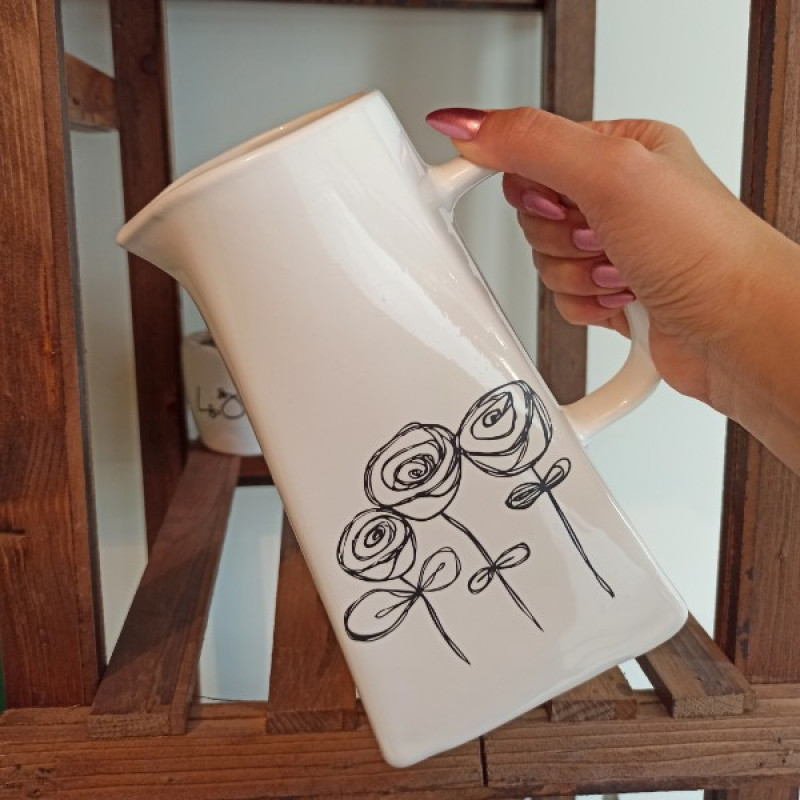 پارچ مدل مربعی flower big