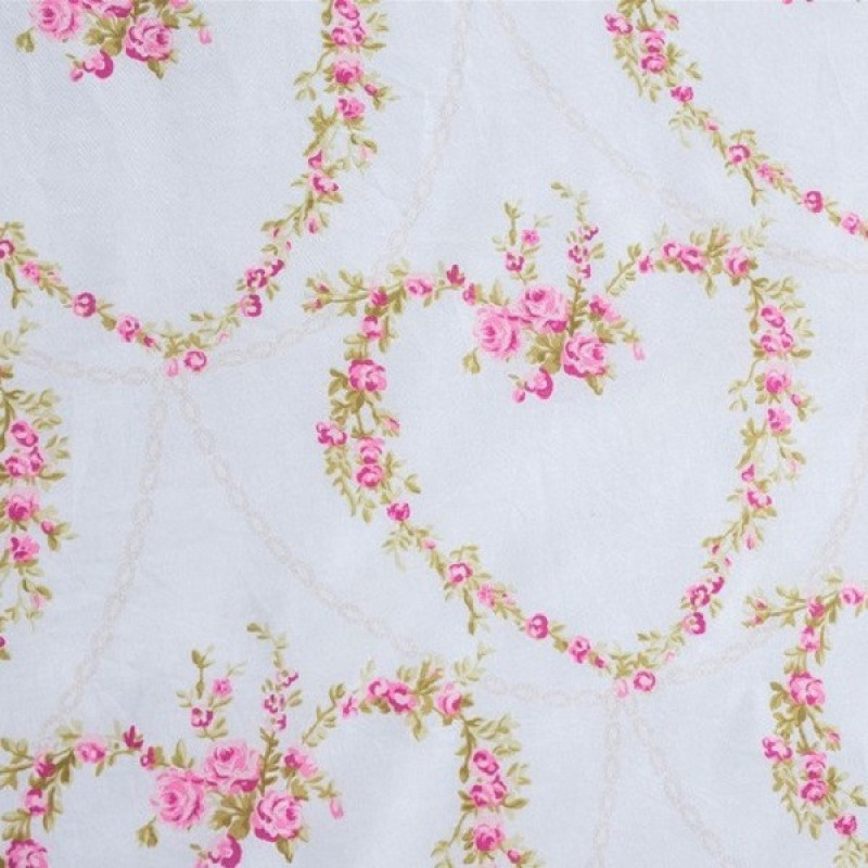 روکش لحاف پنبه انگلیش هوم مدل Rose Heart یک نفره سایز 220x160 سانتی‌متر