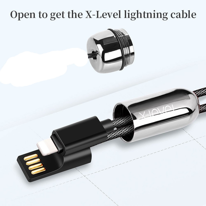 کابل تبدیل USB به لایتنینگ ایکس لول مدل PALM طول 0.18 متر