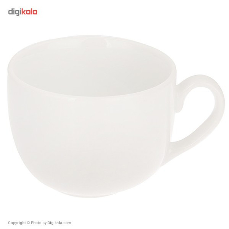 سرویس غذاخوری 102 پارچه چینی زرین ایران سری ایتالیا اف مدل White درجه یک