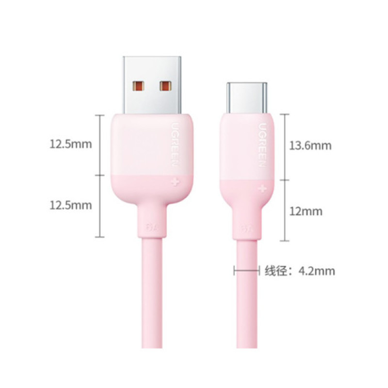 کابل تبدیل USB-C یوگرین مدل US391 طول 1 متر