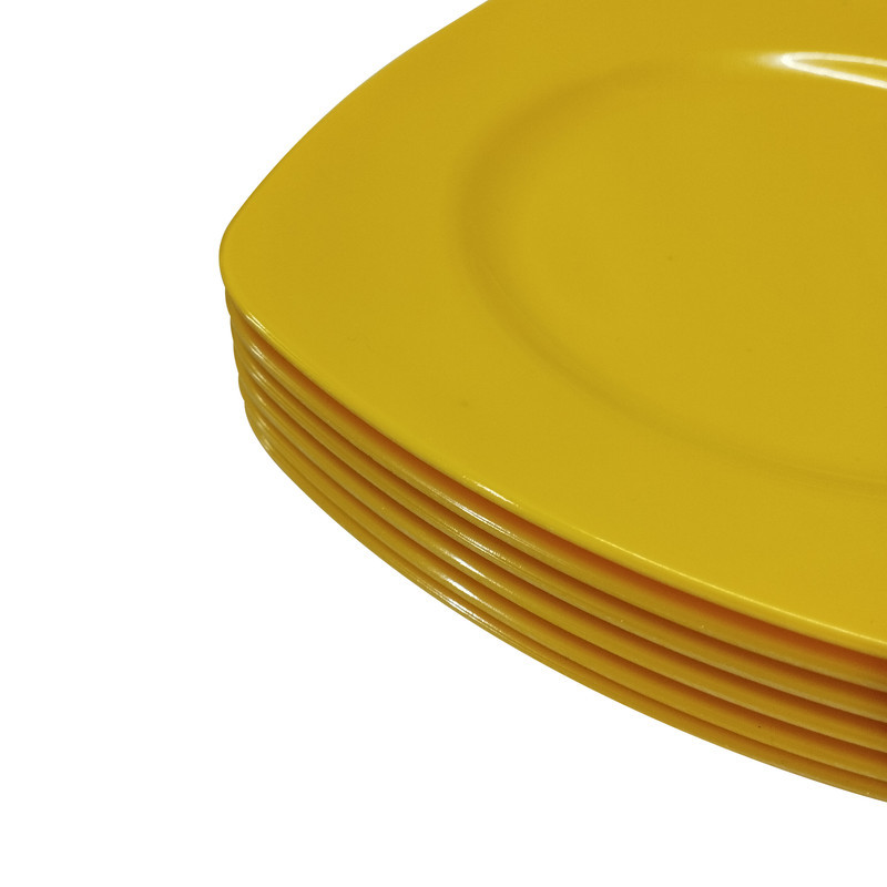 بشقاب میوه خوری مدل نشکن کد colored مجموعه 6 عددی