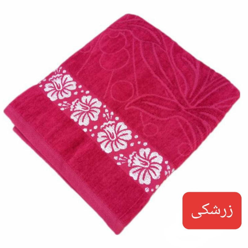 حوله حمام هنرمند مدل گلبرگ سایز 100×150 سانتی متر